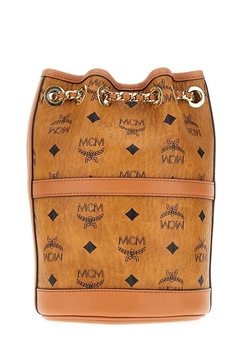 MCM Mini Aren Chain Drawstring Backpack