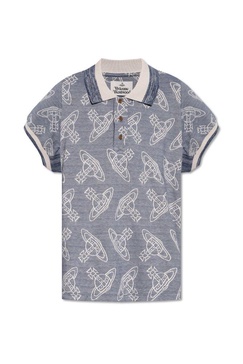 Vivienne Westwood Orb Jacquard Short-Sleeved Polo Shirt