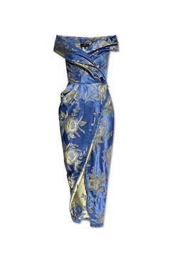 Etro Jacquard V-Neck Midi Dress