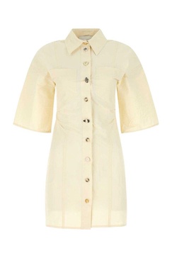 Nanushka Slim Cut Short-Sleeved Shirt Dress