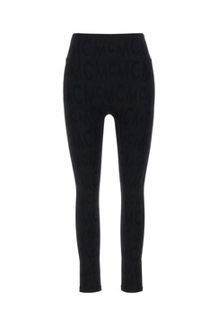 MCM Monogram Detailed Slim-Fit Leggings