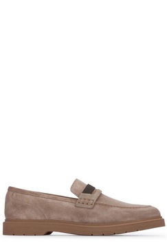 Brunello Cucinelli Embellished Almond Toe Loafers