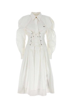 Vivienne Westwood Kate Corset Midi Poplin Dress