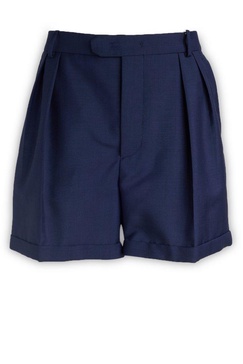 Bally	Pleated-Detail Turn-Up Hem Shorts