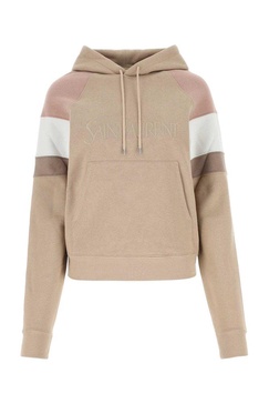 SAINT LAURENT Nude Rose Hoodie for Women | SS23 Cotton Sweatshirt | Comfort & Style