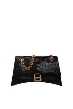 small Crush crocodile-embossed shoulder bag