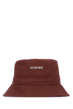 Jacquemus Logo Plaque Drawstring Bucket Hat