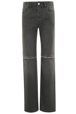 Coperni Straight Leg Knee Zip Detailed Jeans