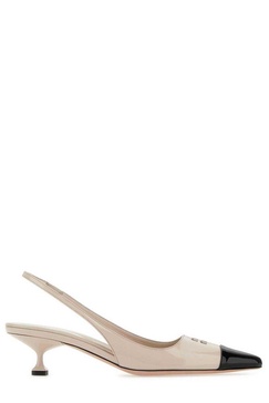 Miu Miu Two-Toned Pointed-Toe Pumps