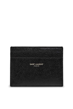 Saint Laurent Paris Logo Detailed Card Case