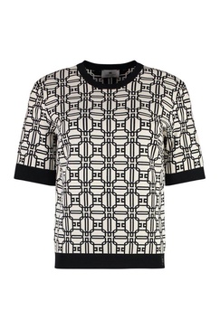 Elisabetta Franchi Jacquard Logo Shirt