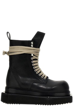 Rick Owens Turbo Cyclops Lace-Up Boots