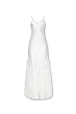 Cult Gaia	Hansal Feather Embellished Maxi Dress