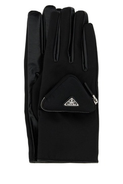 Prada Triangle Logo Gloves