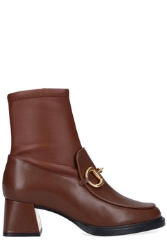 Gucci Horsebit Heeled Ankle Boots