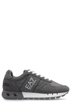 Ea7 Emporio Armani Logo-Printed Panelled Lace-Up Sneakers