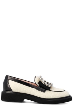 Roger Vivier Viv' Rangers Embellished Buckle Loafers