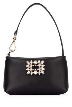 Roger Vivier RV Nightlily Buckle Embellished Shouder Bag