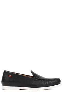 Bally Round Toe Slip-On Loafers