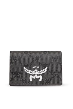 MCM Logo Printed Himmel Card Holder