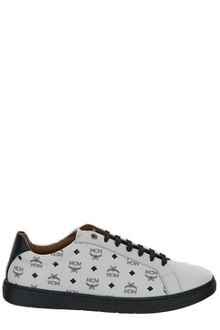 MCM Logo Printed Low-Top Sneakers