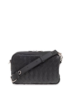 Bottega Veneta Intreccio Zip Around Messenger Bag