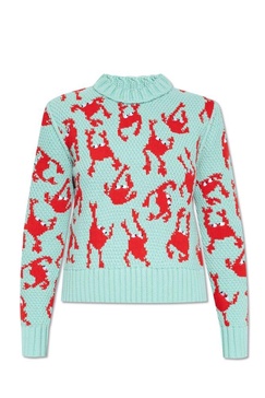 Bottega Veneta Crab Patterned Sleeved Sweater