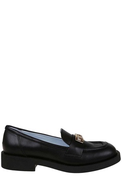 Chiara Ferragni Square-Toe Slip-On Loafers