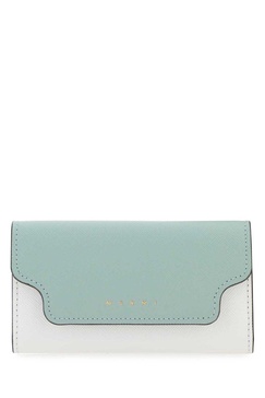 Marni Logo Print Colour-Block Keyholder Wallet