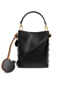 Stella McCartney Frayme Logo-Charm Bucket Bag