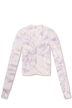 Helmut Lang Tie Dye Knitted Cardigan