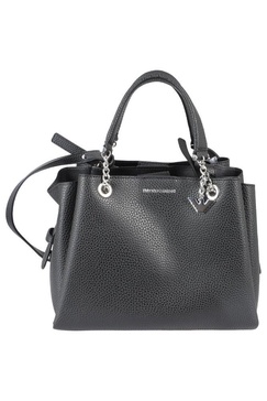 Emporio Armani Logo Plaque Chain Strap Tote Bag