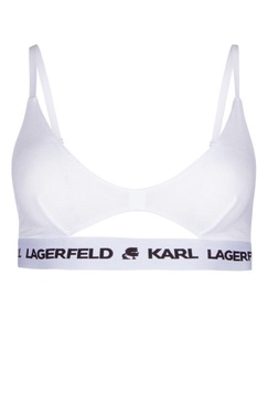 Karl Lagerfeld Logo Detailed Sleeveless Bra