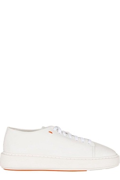 Santoni Logo Printed Lace-Up Sneakers