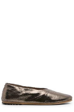 Marsèll Metallic Effect Slip-On Flat Shoes