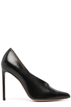 Francesco Russo Asymmetric Pointed-Toe Pumps