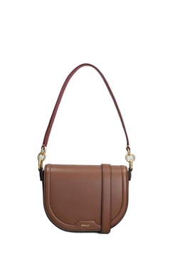 Bally Logo-Stamp Foldover Top Shoulder Bag