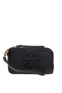 Tory Burch Logo Detailed Zipped Card Holder