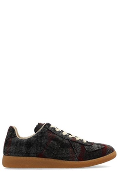 Maison Margiela Replica Plaid Lace-Up Sneakers