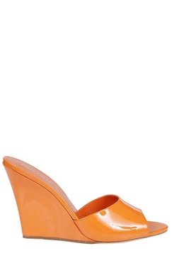 Paris Texas Wanda Open Toe Wedge Mules