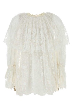 Chloé Gathered Lace Top