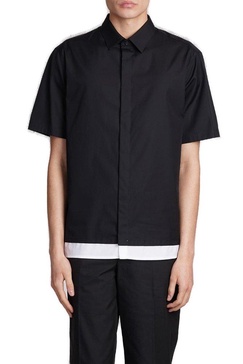 Neil Barrett Loose Double Short-Sleeved Shirt