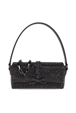 Self-Portrait Bow Detailed Embellished Top Handle Bag