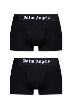 Palm Angels Logo Waist Two Pack Of Boxers