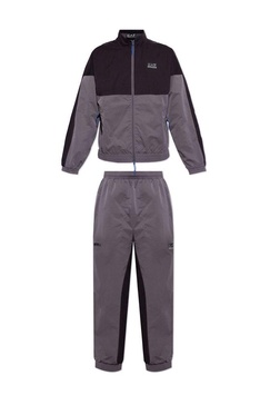 Ea7 Emporio Armani Logo Printed Zipped Track Suit