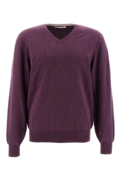 Brunello Cucinelli V-Neck Knitted Jumper