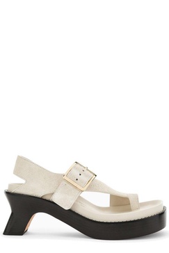 Loewe Ease Brushed Heeled Sandals