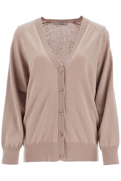 Max Mara Leisure V-Neck Long-Sleeved Cardigan