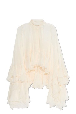 Chloé High-Low Ruffled Blouse