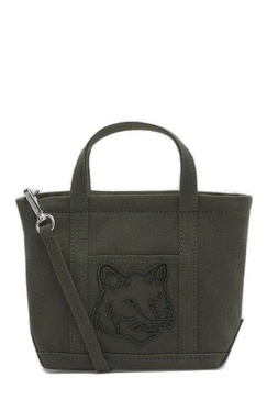 Maison Kitsuné Fox Head Embroidered Mini Tote Bag